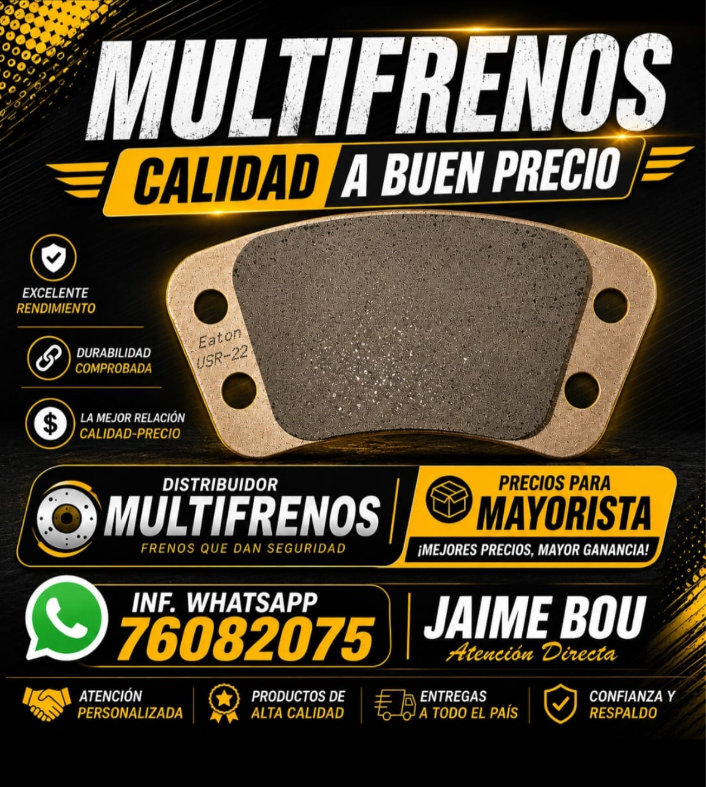 Multifrenos calidad a buen precio - WhatsApp 76082075